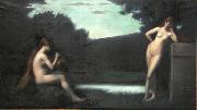 Jean-Jacques Henner Nus feminins oil painting on canvas